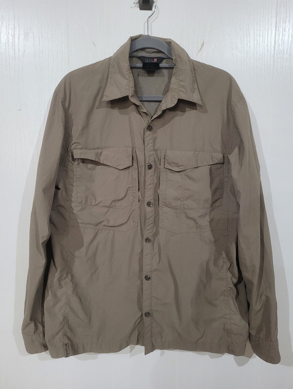 Millet Womens Moss Green Convertible Sleeve Ventilated Field Shirt Size Large